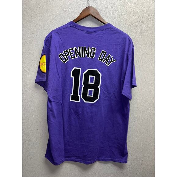 Colorado Rockies Opening Day Shirt Brothers Purple Baseball Tee L Large - Picture 5 of 9